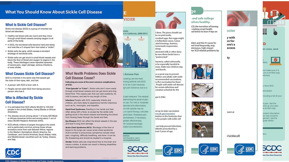 Sickle Cell Disease Fact Sheets Collage