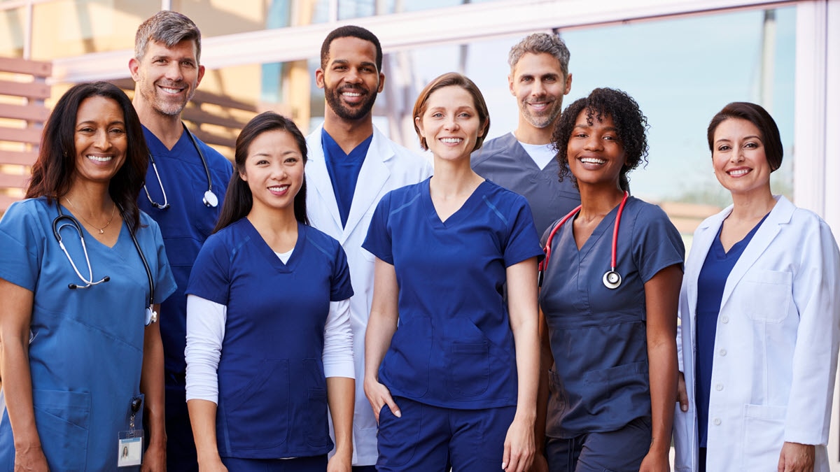 A group of eight health care providers