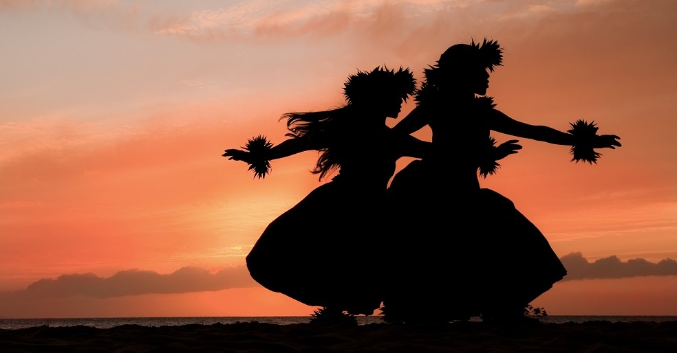 Two Hula Dancers