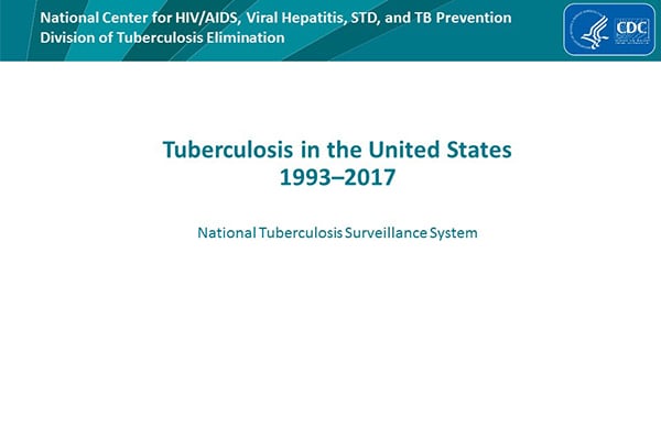 Tuberculosis in the United States, 1993-2017