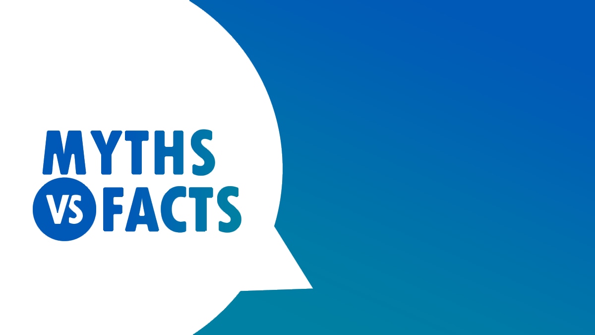 Myths vs facts wording infogrpahic