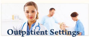 Healthcare workers in outpatient settings