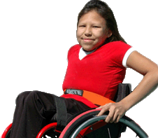 Foto: Ni&ntilde;a en silla de ruedas