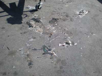remains of the clothes