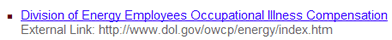 Screenshot of an External Link