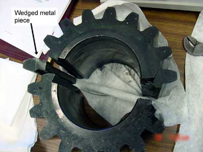 Broken pinion gear