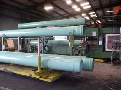 pipe storage rack and unitizing table