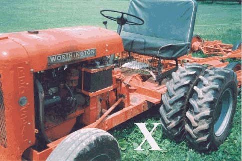 Figure 1 - Victim's location between the front and rear dual weighted wheels