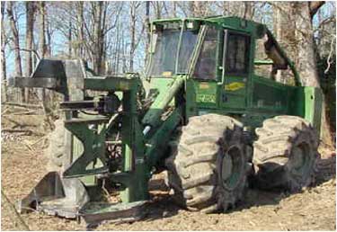 Feller buncher.