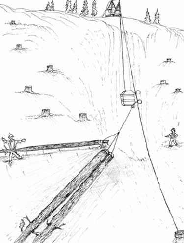Diagram of logging site.