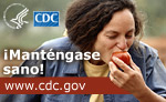 Afiche:Mant&eacute;ngase sano, visite www.cdc.gov