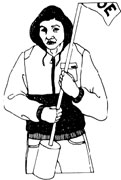 Figura 10 Chaquet&oacute;n inflable (sin inflar), no aprobado por el USCG. (Fuente: ASGCP [1992]. Reimpreso con permiso. Dibujo realizado por S. Laurie) 