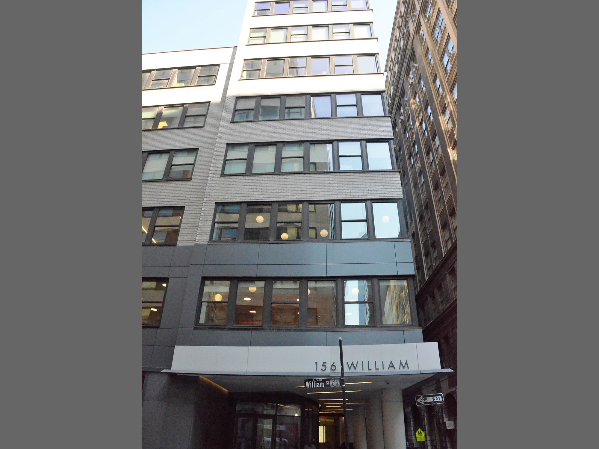 Exterior of the William Street Clinic building in Manhattan.