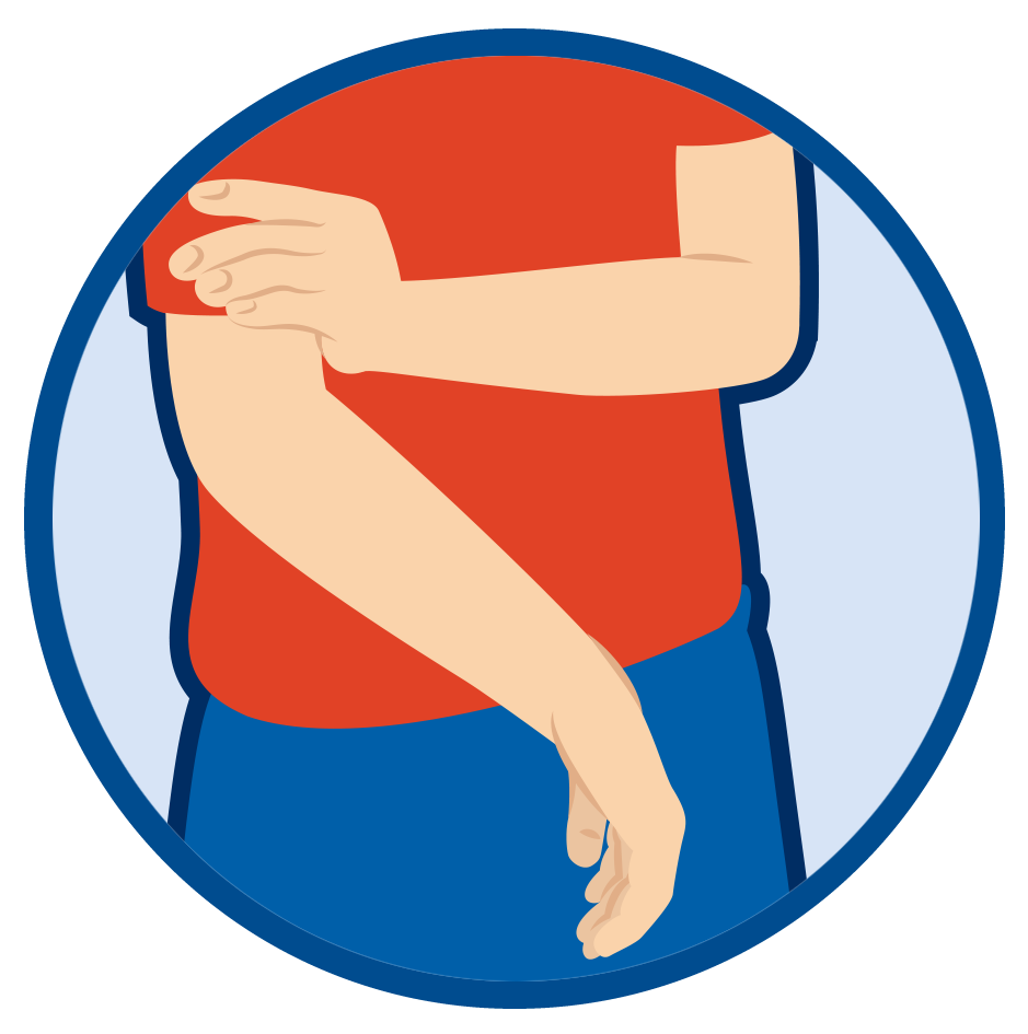 AFM symptoms: sudden arm or leg weakness