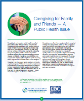 Caregiving for Family and Friends - A Public Health Issue cover