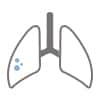 icon of lungs with spots
