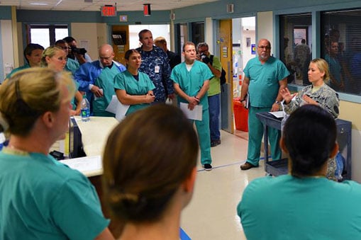Response training that took place at the San Antonio Military Medical Center (SAMMC) in San Antonio, Texas.