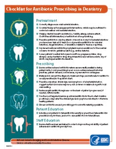 Checklist for Antibiotic Prescribing in Dentistry factsheet thumbnail