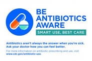 Window Cling: Be Antibiotics Aware, Smart Use, Best Care
