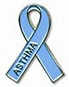 Asthma blue ribbion logo