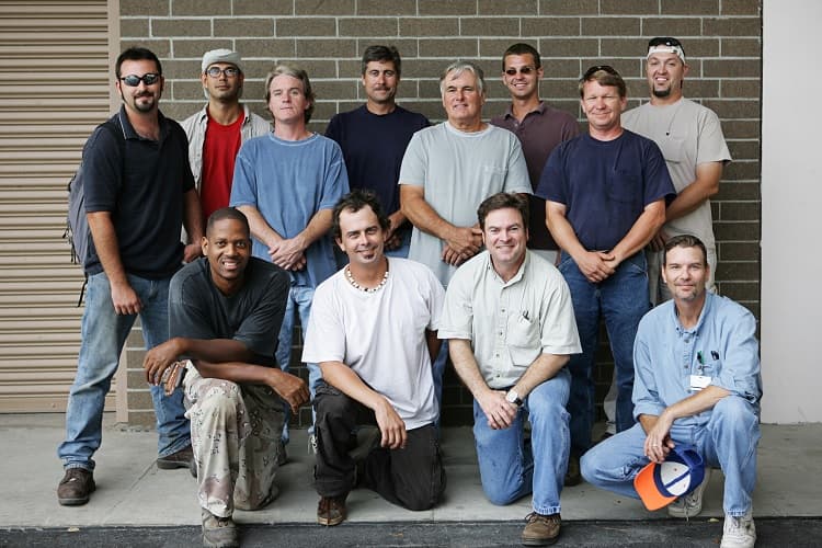 Photo of a group of diverse men