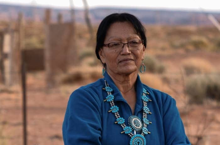 Photo of a senior Native American woman