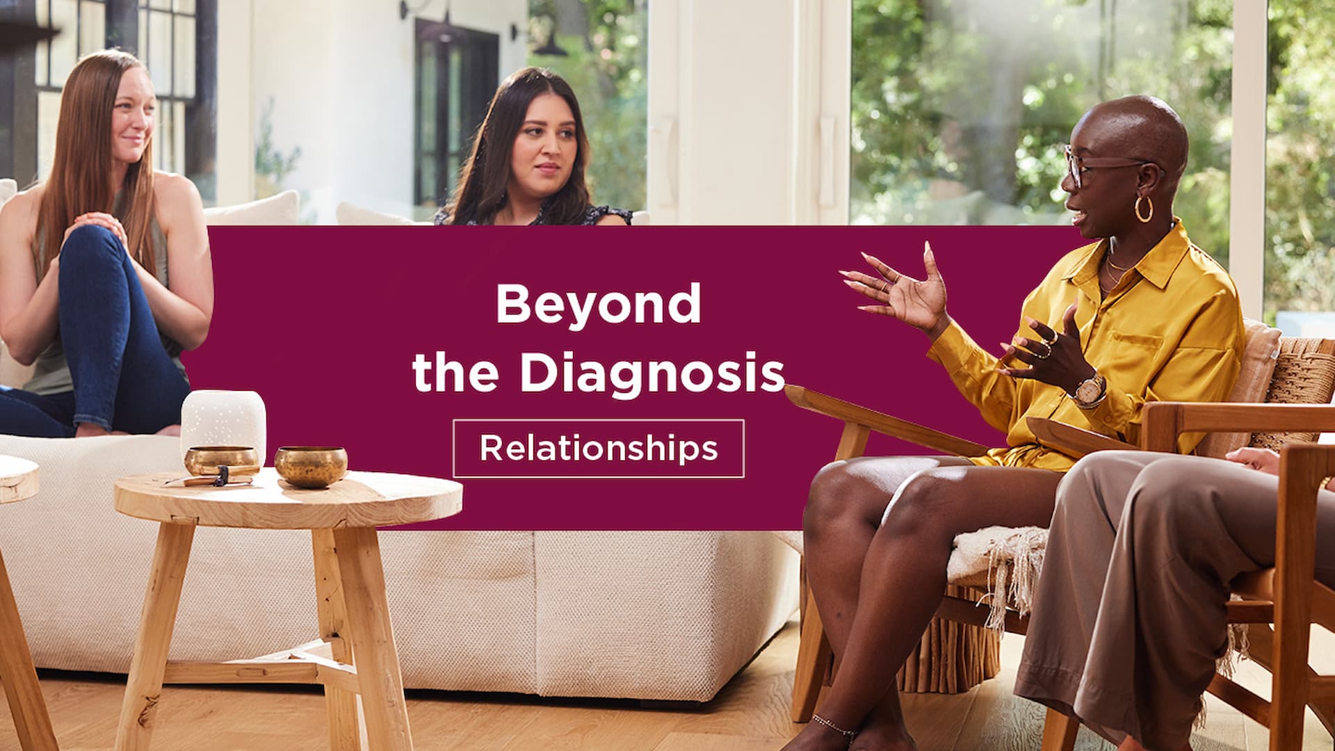 Beyond the Diagnosis series: Relationships. Photo of Dayanara, Nikiya, and Micha