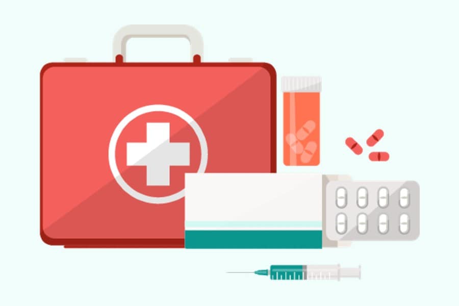 Medicine and first aid items