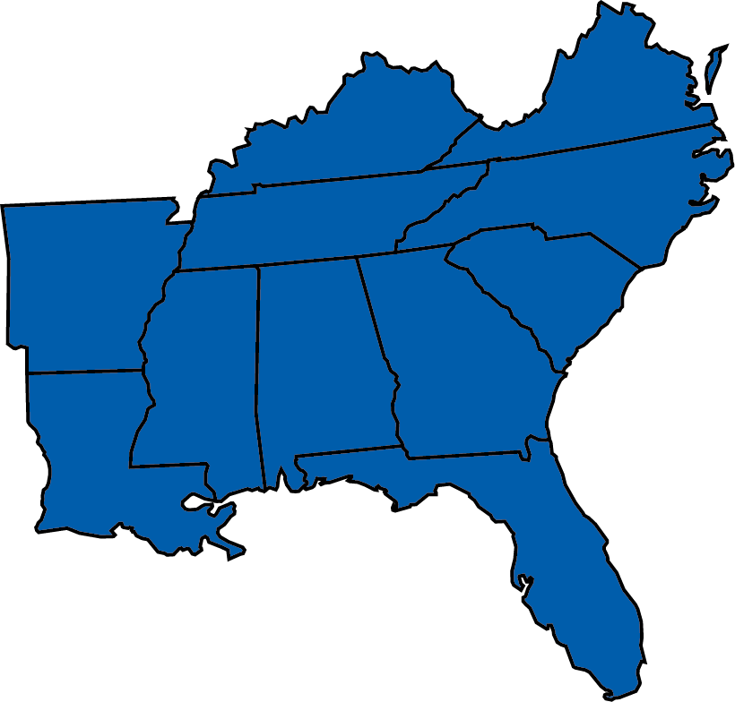The Southeast of the United States