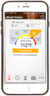iPhone displaying heat index