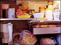 Food Items in a Refrigerator