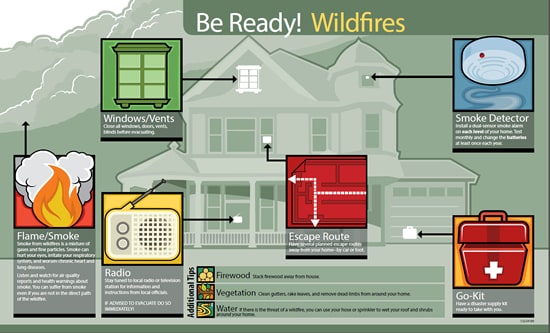 Image of Wilfires Infographic.