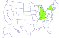 US States with Outbreak-Associated Cases of E. coli O157, July 2008