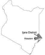 Thumbnail of Location of Masalani Division of Ijara District, North Eastern Province, Kenya.