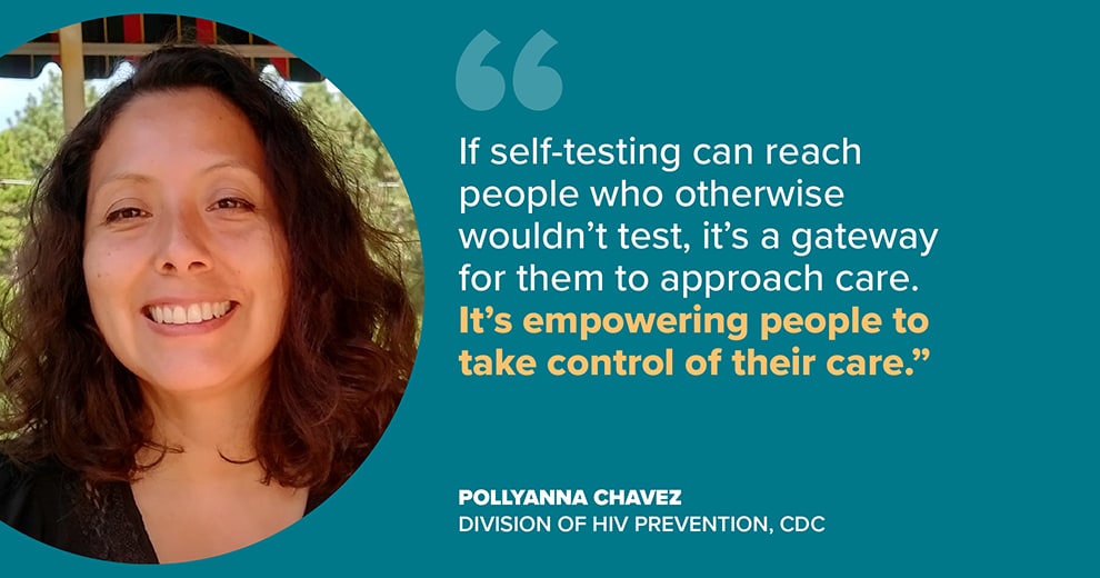 Pollyanna Chavez, CDC: "It's empowering people to take control of their care."