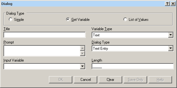 Dialog command Get-Variable dialog