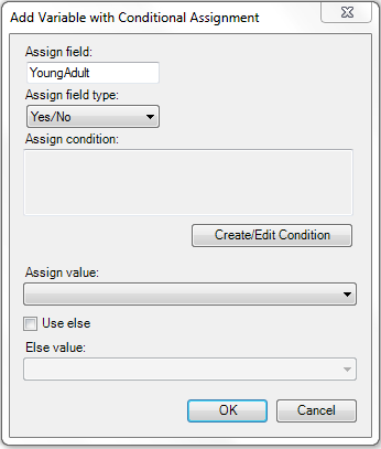 Conditional Assignment / Create Edit Condition