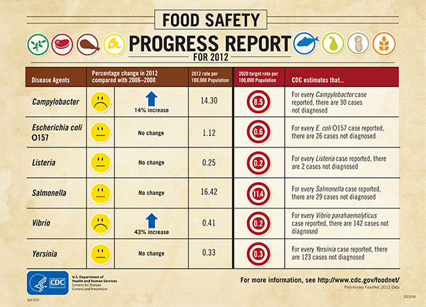 Graphic: Food Safety Progress Report for 2012