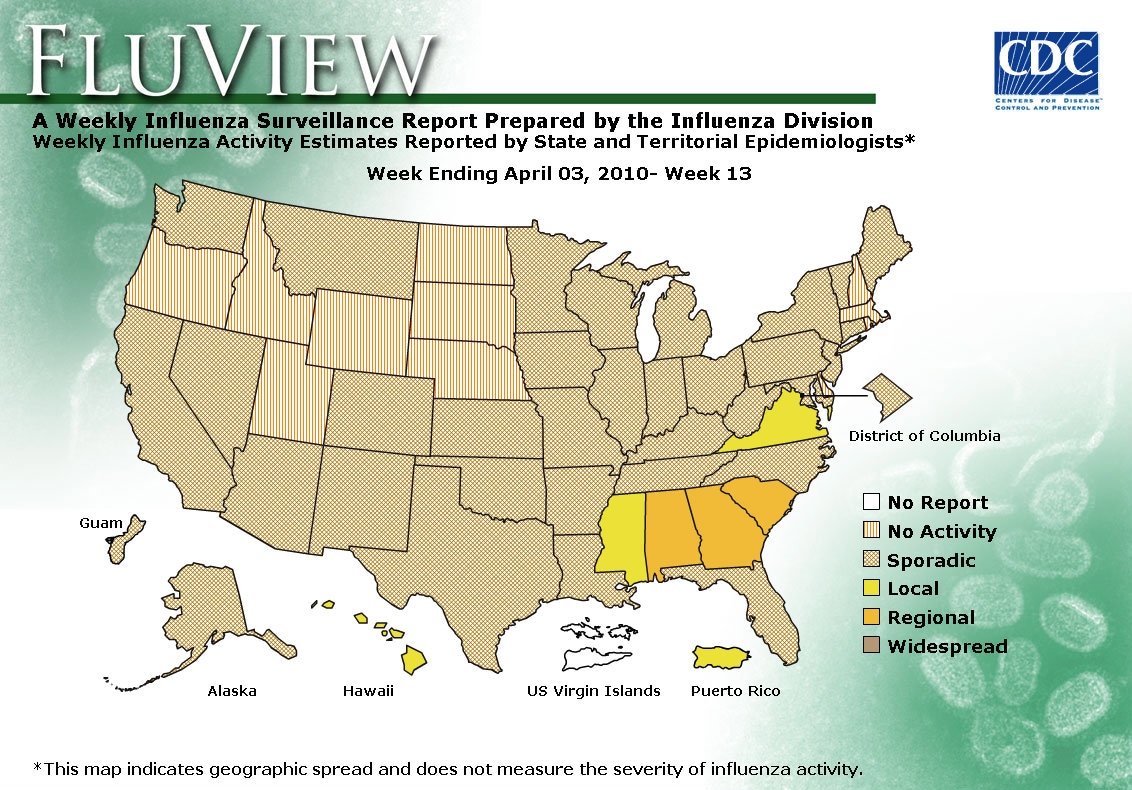 CDC - Seasonal Influenza (Flu) - Weekly Report: Influenza Summary Update1132 x 790