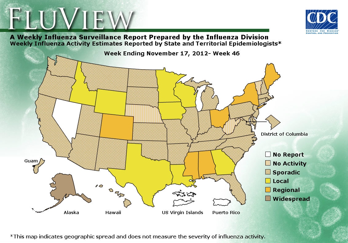 WEEK 46, 2012 FLU MAP NOT PRESENT ON SERVER