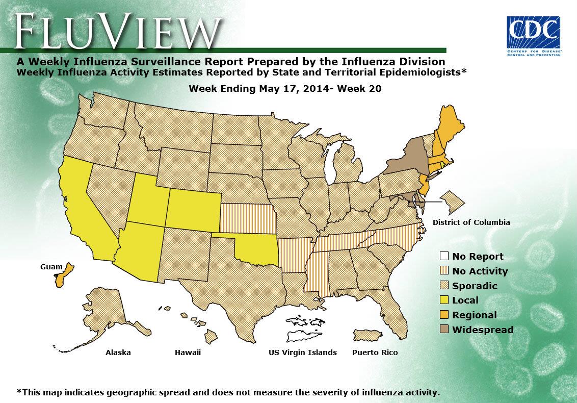 WEEK 20, 2013 FLU MAP NOT PRESENT ON SERVER