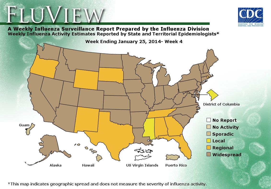 WEEK 4, 2013 FLU MAP NOT PRESENT ON SERVER