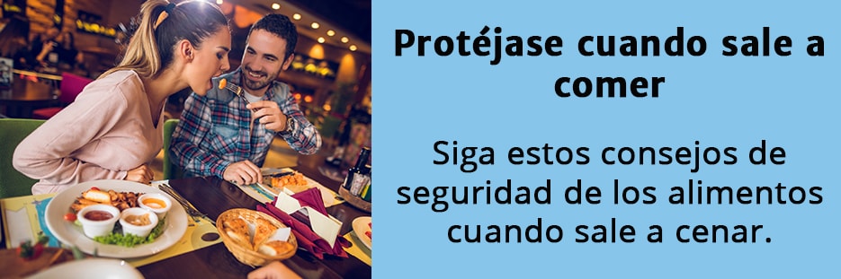 Spanish food safety eating out banner