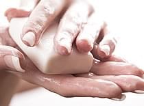 Photo of hands and soap