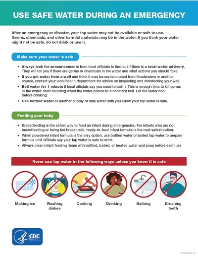 Cover of factsheet Use Safe Water During an Emergency