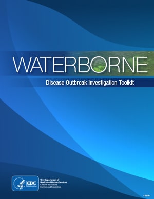 PDF cover image for the Waterborne Disease Outbreak Investigation Toolkit