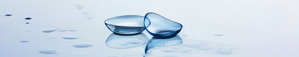 Contact lenses in solution