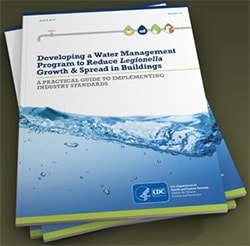 Image of several stacked up guides to Developing a Water Management Program