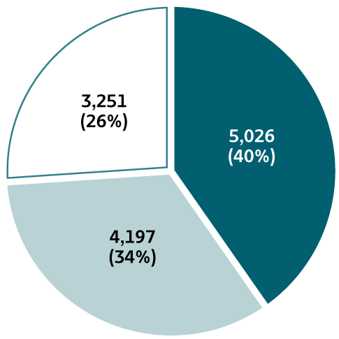 Figure 1.7.  The pie chart provides information on the availability of risk behaviors/exposures information for reported cases of hepatitis A for 2018. At least one risk behavior/exposure was identified for 26% of cases, no risk was identified for 34% of cases, and risk data were missing for 40% of cases.