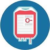icon of an IV blood bag